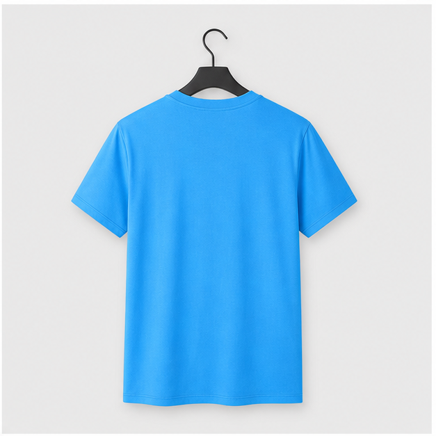 Mens T-Shirts Short Sleeve Cotton T Shirts Casual Plain Crew Neck Basic Tees Moisture Wicking Summer Shirts - back view